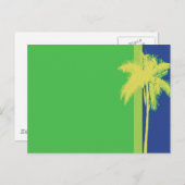 Palm Tree Citrus Farbe Postkarte (Vorne/Hinten)