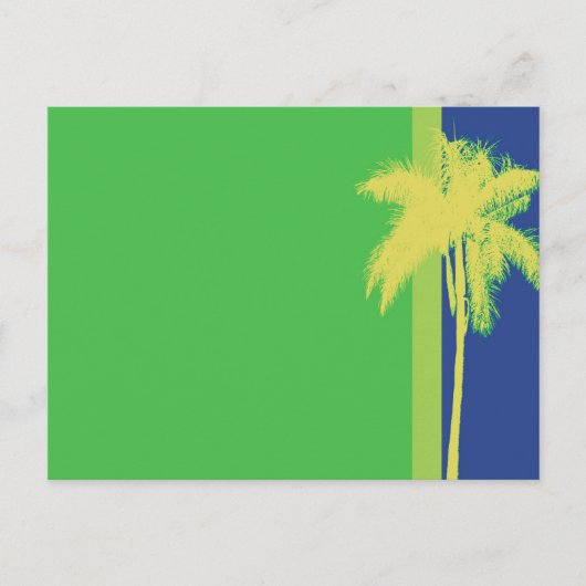 Palm Tree Citrus Farbe Postkarte (Vorderseite)