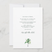 Palm Tree Coastal Zuhause Moving Ankündigung (Rückseite)