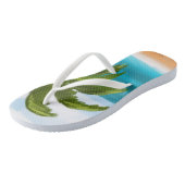 Palm Tree Custom Flip-Flops - selber Änderungen vo Badesandalen (Schrägansicht)
