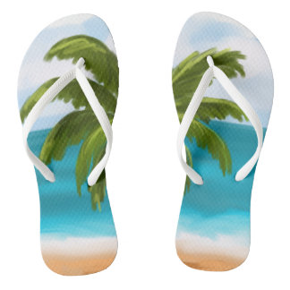 Palm Tree Custom Flip-Flops - selber Änderungen vo Badesandalen