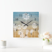 Palm Tree Design 239 Quadratische Wanduhr (Zuhause)