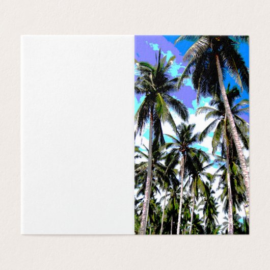 Palm Tree Design Card (Außenseite Aufgefaltet)