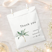 Palm Tree Destination Moderne Hochzeit Geschenktütchen (Ausgeschnitten)