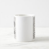 Palm Tree Dictionary Art Kaffeetasse (Mittel)