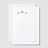 Palm Tree Ein perfektes Wochenende in Locarno Pergament Einladungen (Versetzt)