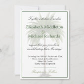 Palm Tree Elegante Moderne Kunst, Dichtung und Mus Einladung (Vorderseite)