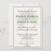 Palm Tree Elegante Moderne Kunst, Dichtung und Mus Einladung (Vorderseite)