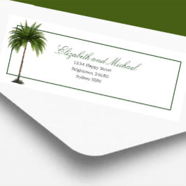Palm Tree Elegante Moderne schicke Hochzeit