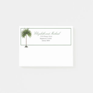 Palm Tree Elegante Modernes Chic Green Post-it Klebezettel