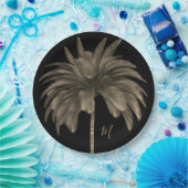 Palm Tree Elegante Ristorante La Lanchetta Pappteller (Party)