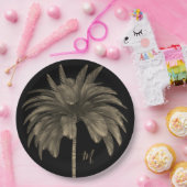 Palm Tree Elegante Ristorante La Lanchetta Pappteller (Party)