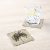 Palm Tree Elegante Ristorante La Lanchetta Rechteckiger Pappuntersetzer (Vor Ort)