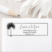 Palm Tree Elegante Schwarz-weiß (Insitu)