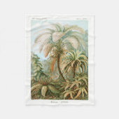 Palm Tree Ernst Haeckel Fleecedecke (Vorderseite)
