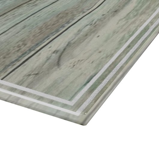 Palm Tree Familienname & Year Rustikaler Holzstran Schneidebrett (Ecke)