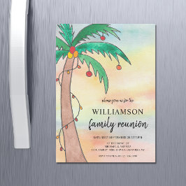 Palm Tree Family Wiedersehen Magneteinladung