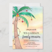 Palm Tree Family Wiedersehen Magneteinladung (Vorderseite)