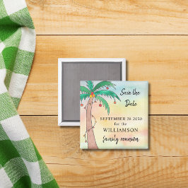 Palm Tree Family Wiedersehen Save the Date Magnet