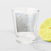 Palm Tree Family Wiedersehen Summer Vacation Keepa Schnapsglas (Rückseite)