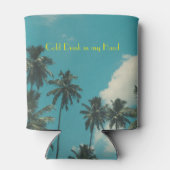 Palm Tree Florida Beach House Dosenkühler (Rückseite)