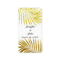 Palm Tree Foliage Gold Foil Blätter Hochzeiten Wei