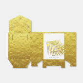 Palm Tree Foliage Gold Foil Blätter Hochzeiten Wei Geschenkschachtel (Ungefaltet)