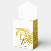 Palm Tree Foliage Gold Foil Blätter Hochzeiten Wei Geschenkschachtel (Geöffnet)