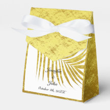 Palm Tree Foliage Gold Foil Blätter Hochzeiten Wei