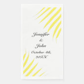 Palm Tree Foliage Lemon Gelbe Blätter Hochzeiten Serviette (Vorderseite)
