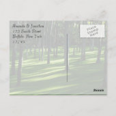 Palm Tree Forest Danke Postkarte (Rückseite)