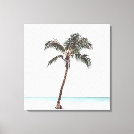 Palm Tree Foto Tropical Coastal Sommer Leinwand (Vorderseite)