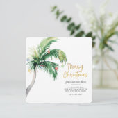 Palm Tree frohe Weihnachten von unserer neuen Zuha Ankündigung (Stehend Vorderseite)