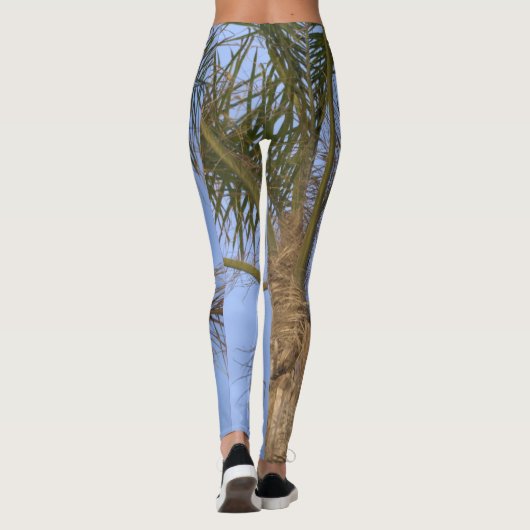 Palm Tree Fronds Leggings (Rückseite)