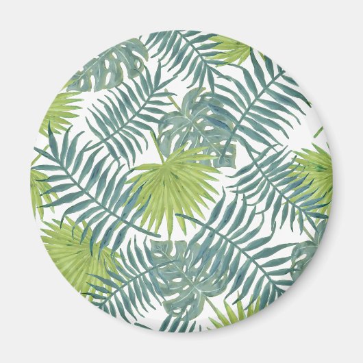 Palm Tree Fronds malen hawaiianische Printwerbung Magnet (Vorne)