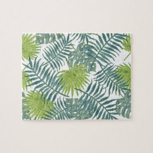 Palm Tree Fronds malen hawaiianische Printwerbung Puzzle