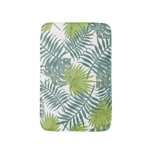 Palm Tree Fronds malen hawaiisch Badematte (Vorderseite Vertikal)