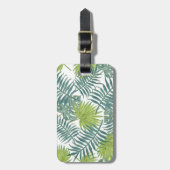 Palm Tree Fronds malen hawaiisch Gepäckanhänger (Vorderseite vertikal)