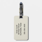 Palm Tree Fronds malen hawaiisch Gepäckanhänger (Rückseite vertikal)