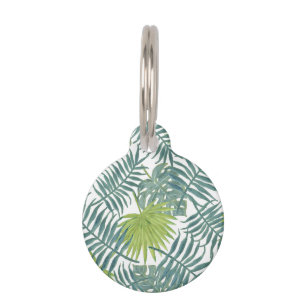 Palm Tree Fronds malen hawaiisch Haustiermarke