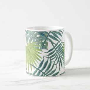 Palm Tree Fronds malen hawaiisch Kaffeetasse