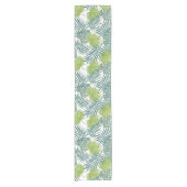 Palm Tree Fronds malen hawaiisch Kurzer Tischläufer (Vorderseite)