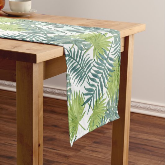 Palm Tree Fronds malen hawaiisch Kurzer Tischläufer (Beispiel)