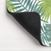 Palm Tree Fronds malen hawaiisch Mousepad (Ecke)
