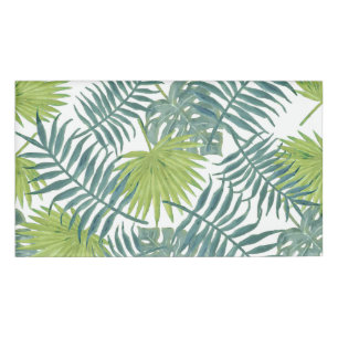 Palm Tree Fronds malen hawaiisch Namenschild