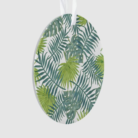Palm Tree Fronds malen hawaiisch Ornament (Vorderseite)