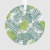 Palm Tree Fronds malen hawaiisch Ornament (Rückseite)