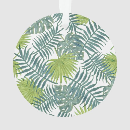 Palm Tree Fronds malen hawaiisch Ornament (Rückseite)