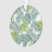 Palm Tree Fronds malen hawaiisch Ornament (Vorderseite)