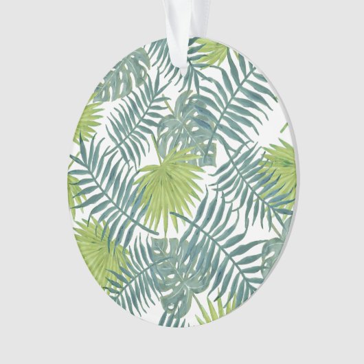 Palm Tree Fronds malen hawaiisch Ornament (Vorderseite)
